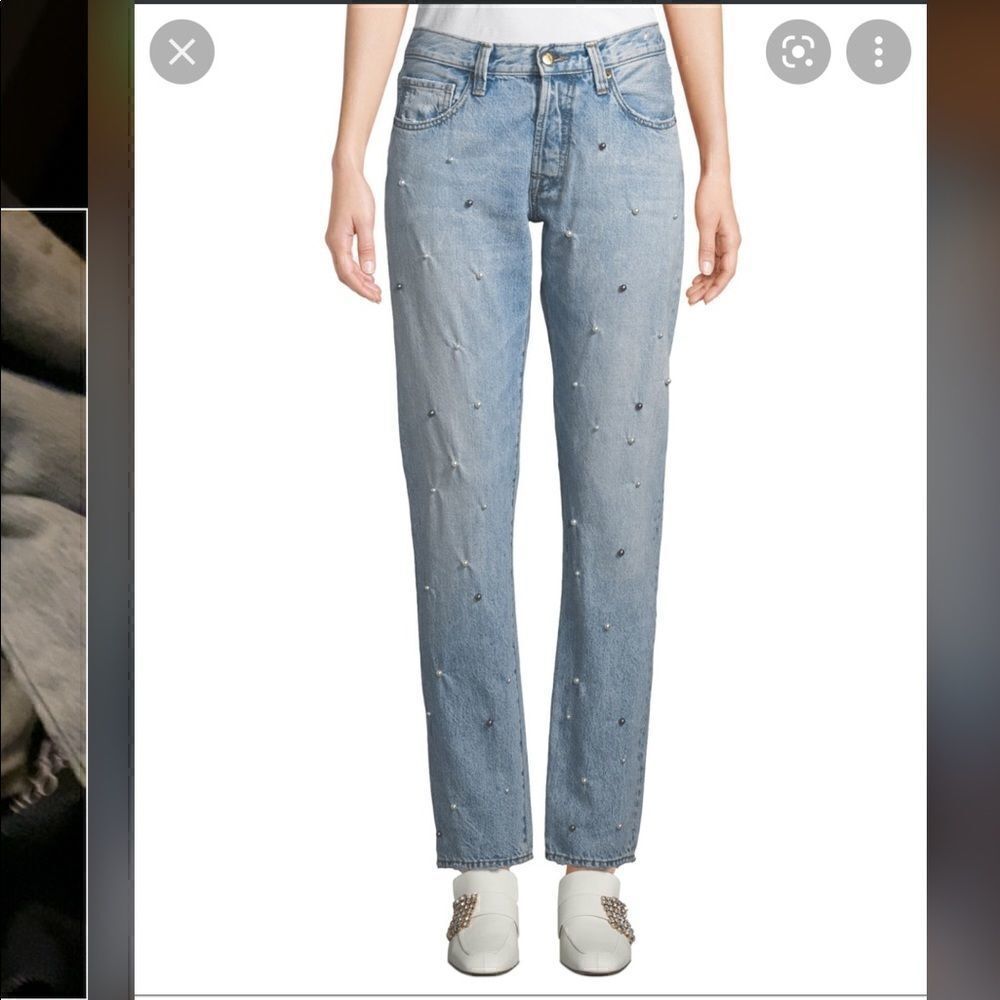 PRPS El Camino Tapered Boyfriend Jeans‎ with Pearl